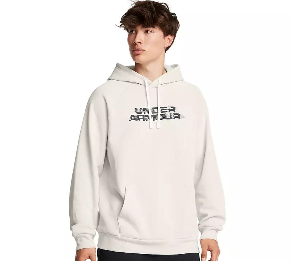 Under Armour Rival Fleece Men's Hoodie Large White Sweater NWT